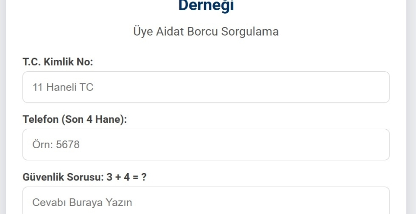 Aidat Borcunuzu Öğrenin